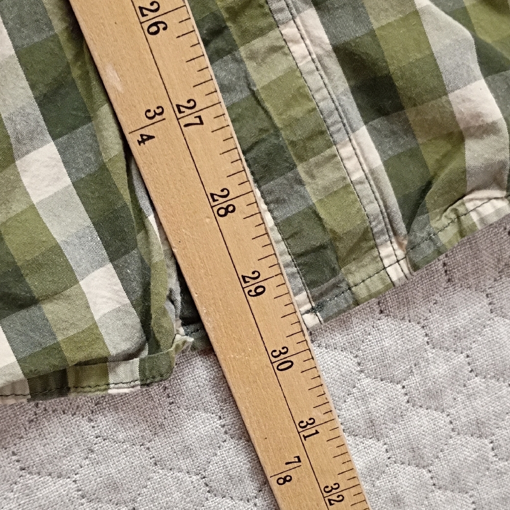 Carhartt Men's XL Green Plaid Button Down Shirt - Picture 4 of 7
